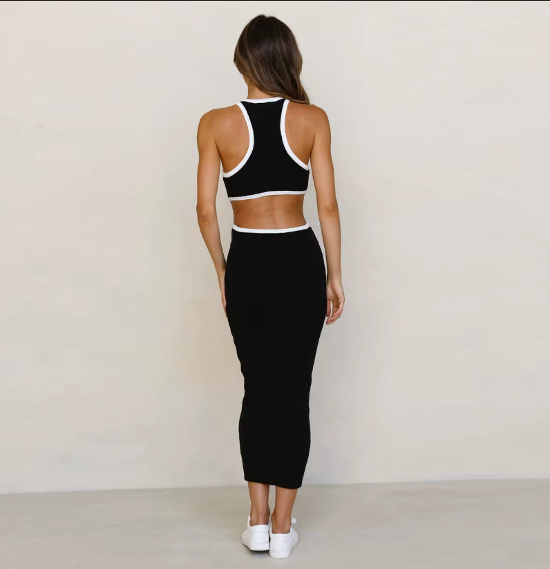 Black and white dress