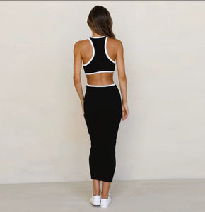 Black and white dress