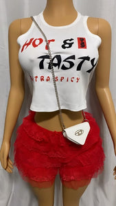 Graphic tasty two-piece