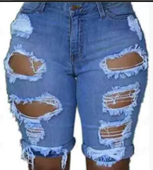 Denim graphic two-piece