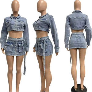 Denim Diva Two-Piece Set”