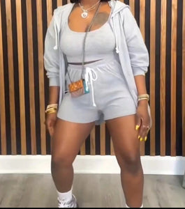 Three-piece tracksuit