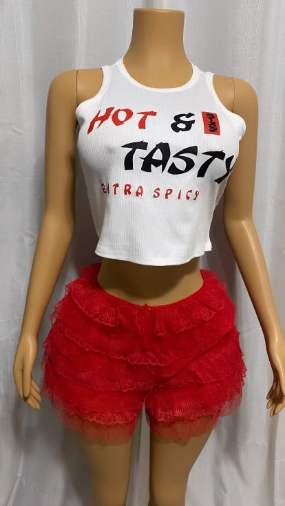 Graphic tasty two-piece