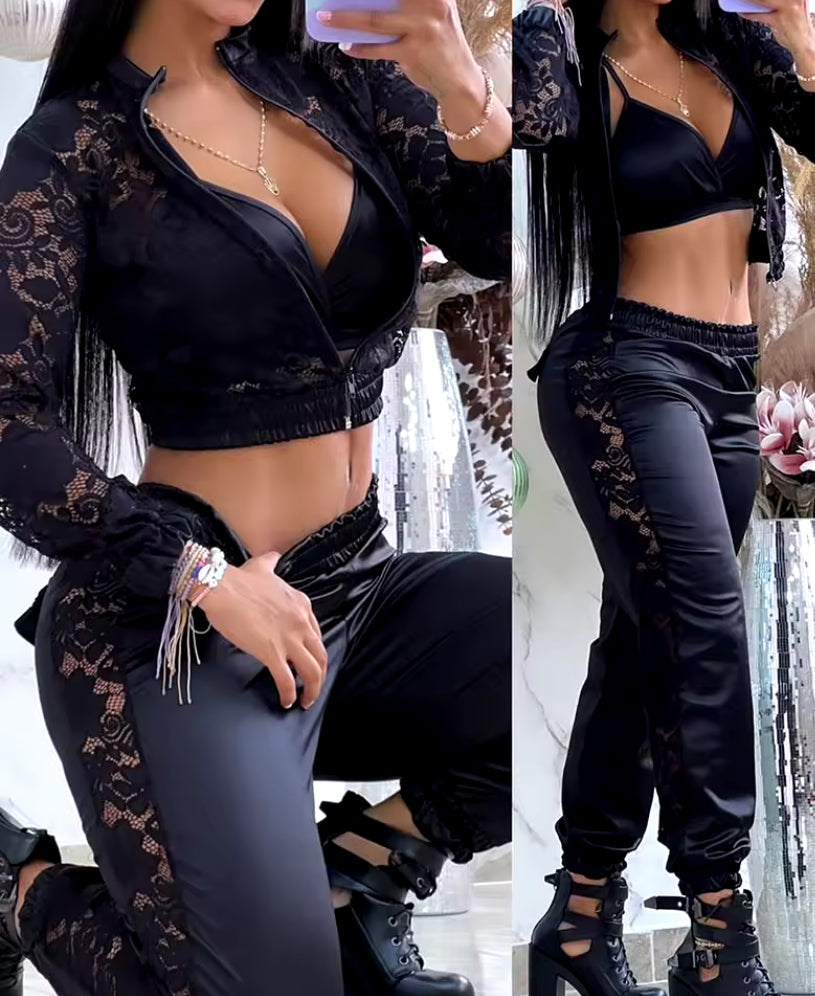 Lace tracksuit