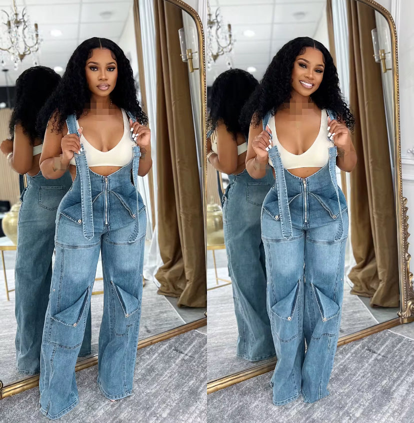 👖 “Laid Back Luxe” Denim Jumpsuit